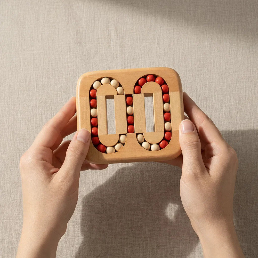 Enhanced Product Title: "Premium Wooden Spinning Puzzle - Engaging Educational Toy for Kids | Safe, Durable, and Fun!" 

This title includes keywords that may improve visibility on Google Shopping while also highlighting the product's features and benefit