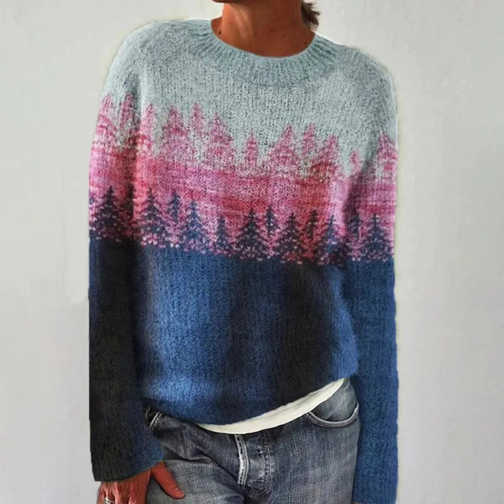 SILVIA Retro Pullover Sweater - Vintage Style Knitwear for Women