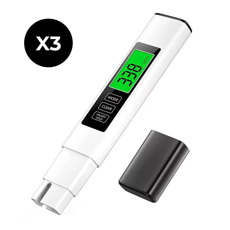 Digital TDS Water Tester – 4-in-1, TDS/EC/Temperature, Backlit Display, ±2% Accuracy
