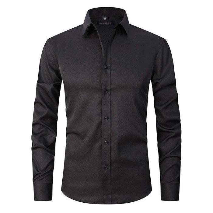 Davy Men's Stretch Performance Dress Shirt - Comfortable, Breathable & Stylish for Work or Casual Wear