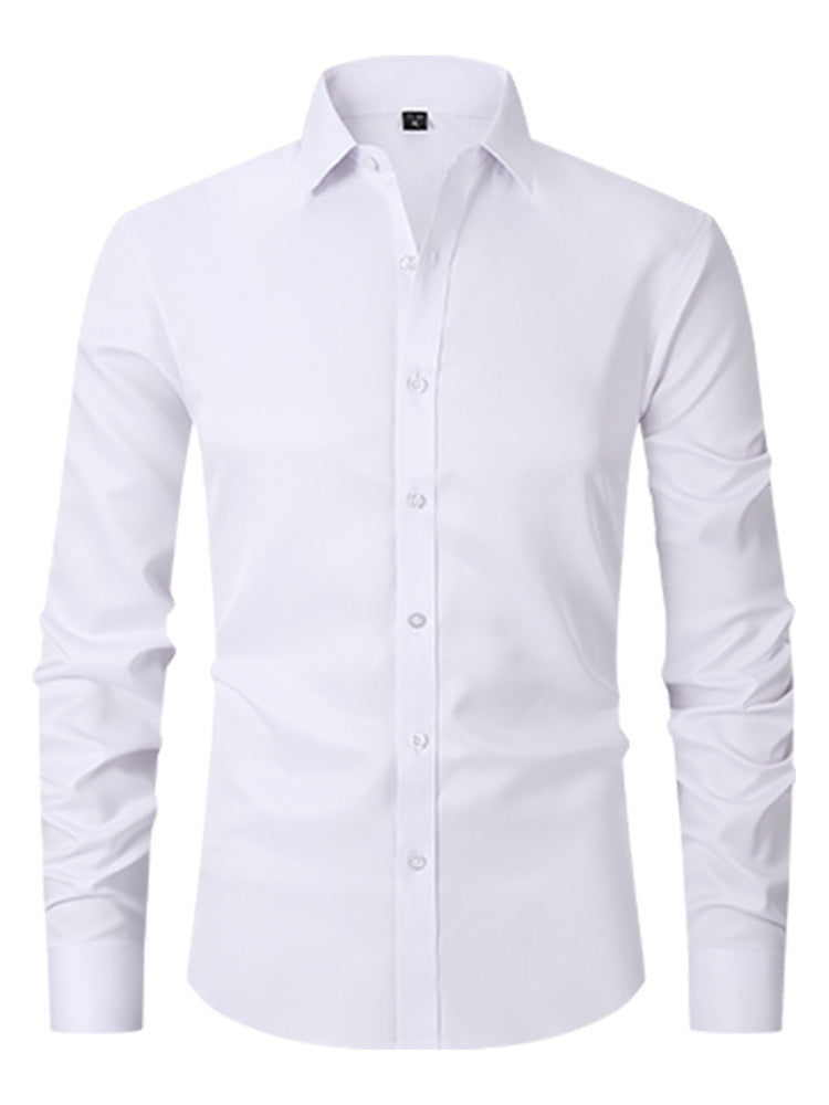 Davy Men's Stretch Performance Dress Shirt - Comfortable, Breathable & Stylish for Work or Casual Wear