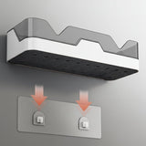 Bathroom Wall Shelf – No-Drill Adhesive Mount, ABS 30×40cm & 10kg Load Capacity