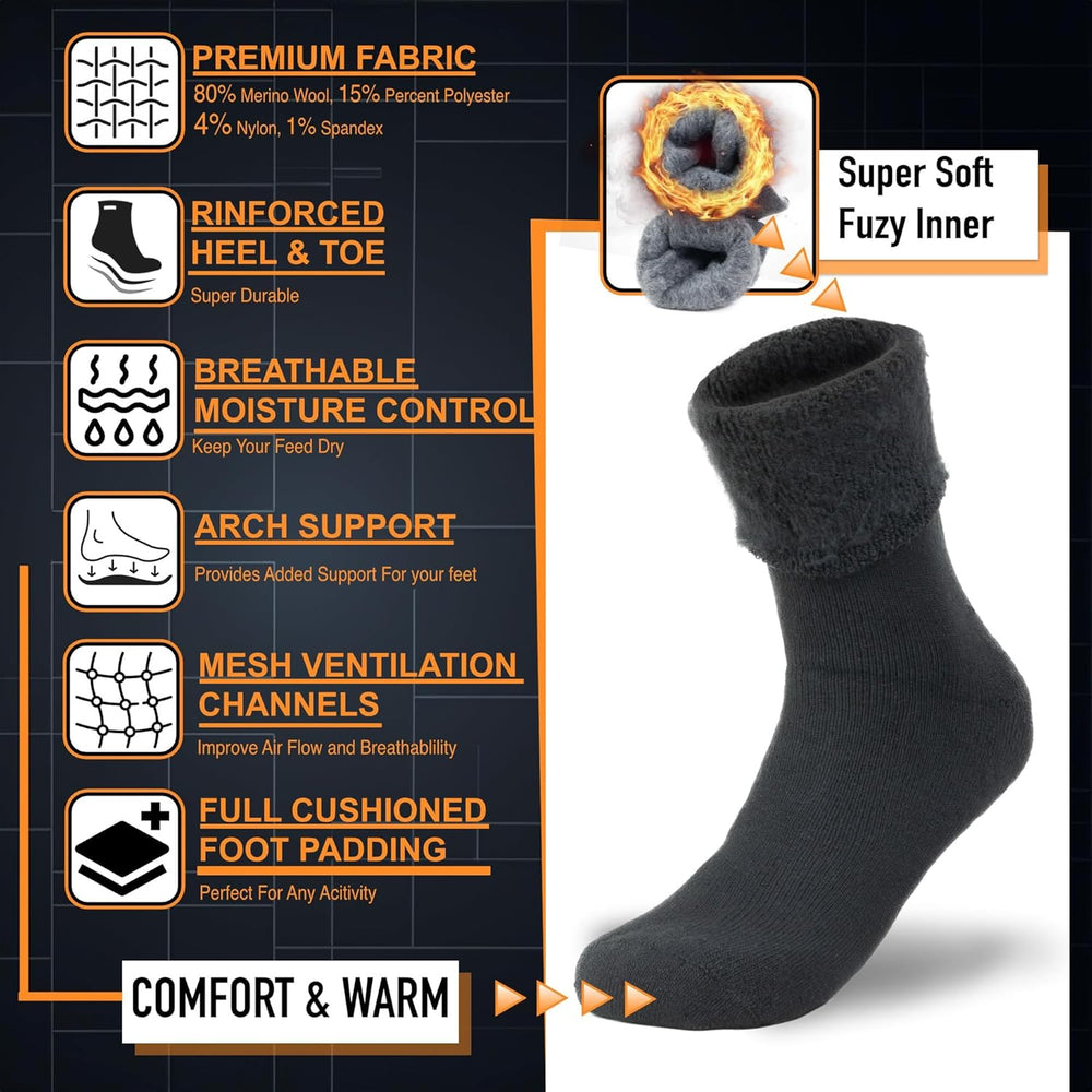 Men's Thermal Cloud Socks - Oliver | Ultra-Soft, Warm & Cozy Winter Footwear