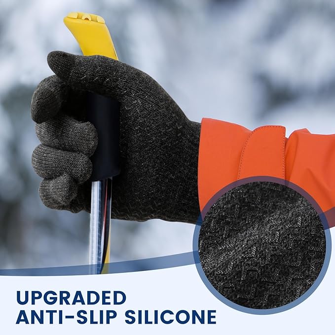 Rowan Thermal Touchscreen Winter Gloves for Men & Women - Warm, Waterproof, and Smartphone Compatible
