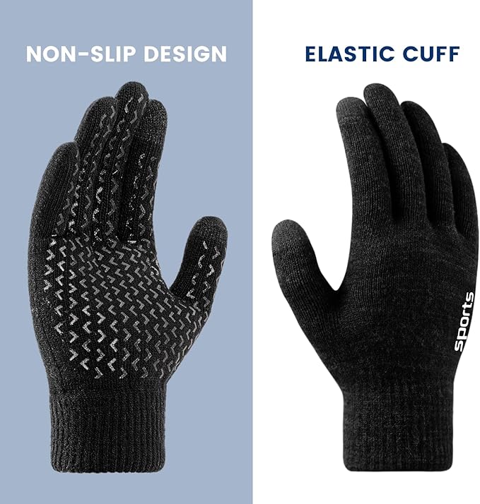 Rowan Thermal Touchscreen Winter Gloves for Men & Women - Warm, Waterproof, and Smartphone Compatible