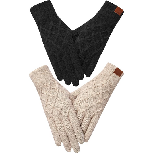 ArcticTap Thermally Knitted Touchscreen Winter Gloves for Warmth & Comfort