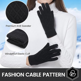 ArcticTap Thermally Knitted Touchscreen Winter Gloves for Ultimate Warmth & Comfort