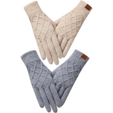 ArcticTap Thermally Knitted Touchscreen Winter Gloves for Ultimate Warmth & Comfort