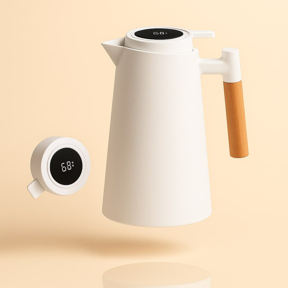 Optimized Product Title: "1L Thermoskanne mit Digitaler Temperaturanzeige - Perfekte Isolierung für Heiß- und Kaltgetränke" 

This title includes relevant keywords and highlights key features to improve visibility and appeal in Google Shopping.