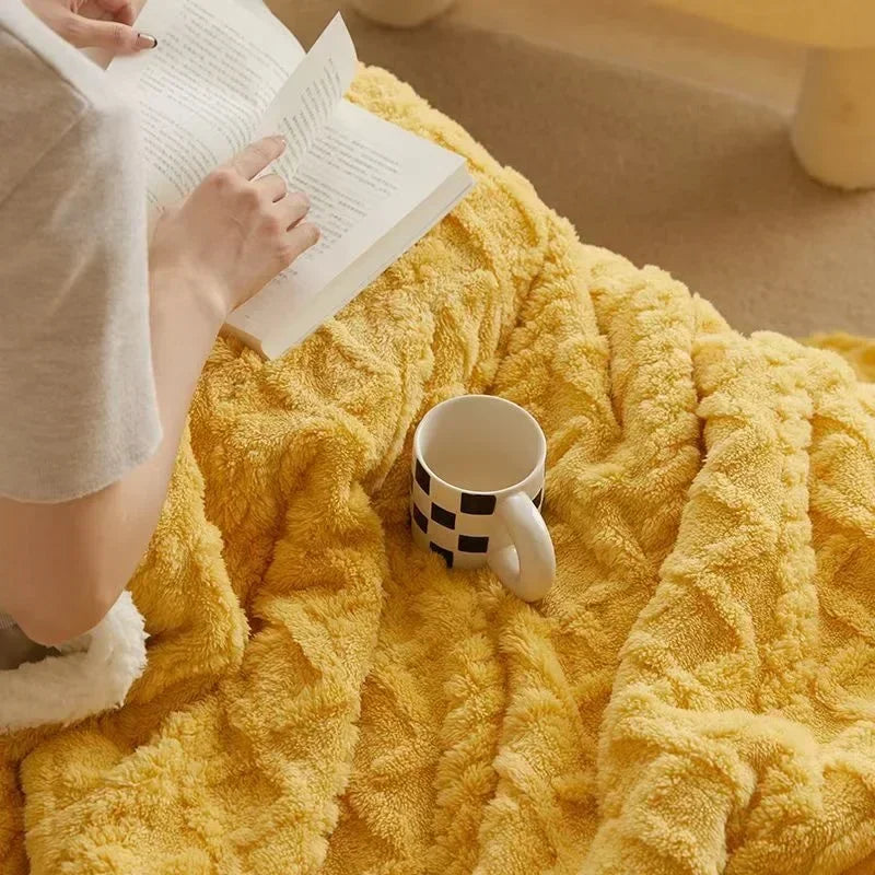 Premium Thick Winter Lambswool Blanket - Ultra Warm & Cozy by WarmWool