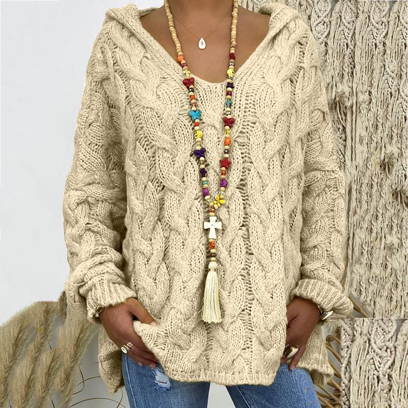 Timeless Cable Knit Sweater for Women - Maelle