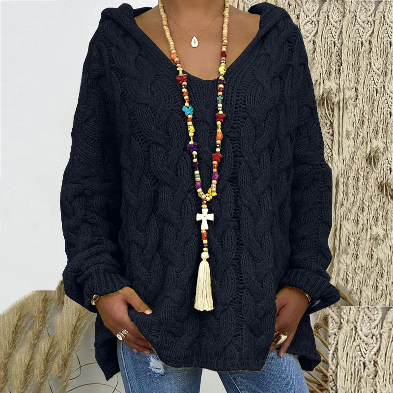 Timeless Cable Knit Sweater for Women - Maelle