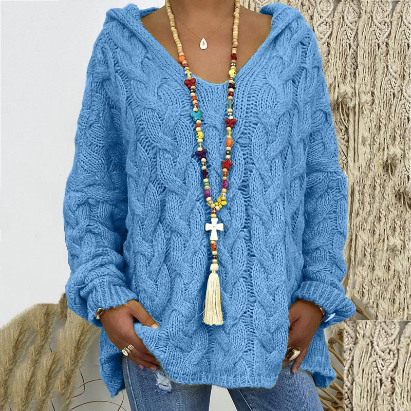 Timeless Cable Knit Sweater for Women - Maelle