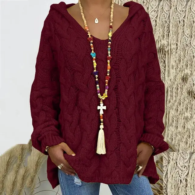 Timeless Cable Knit Sweater for Women - Maelle