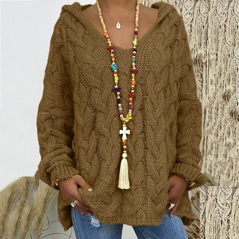 Timeless Cable Knit Sweater for Women - Maelle