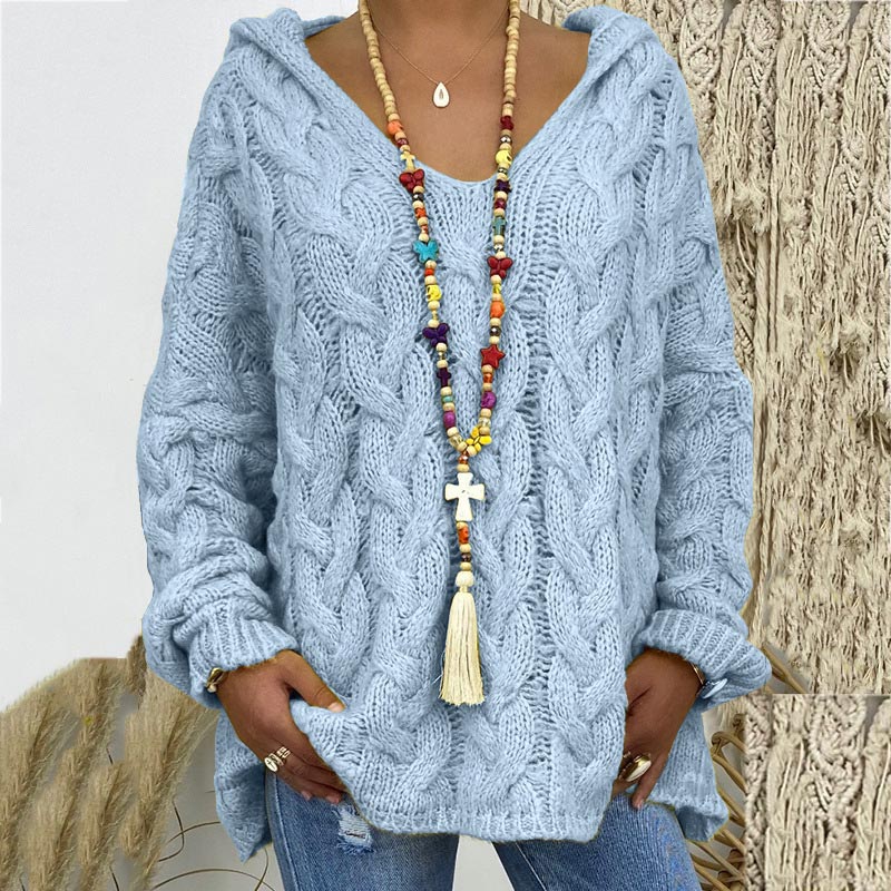 Timeless Cable Knit Sweater for Women - Maelle