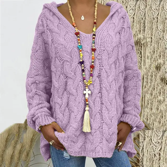 Timeless Cable Knit Sweater for Women - Maelle