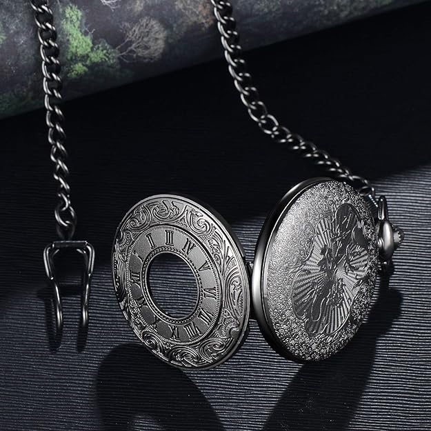 Kevin Timeless Vintage Pocket Watch - Classic Mechanical Design, Elegant Gift for Men & Women