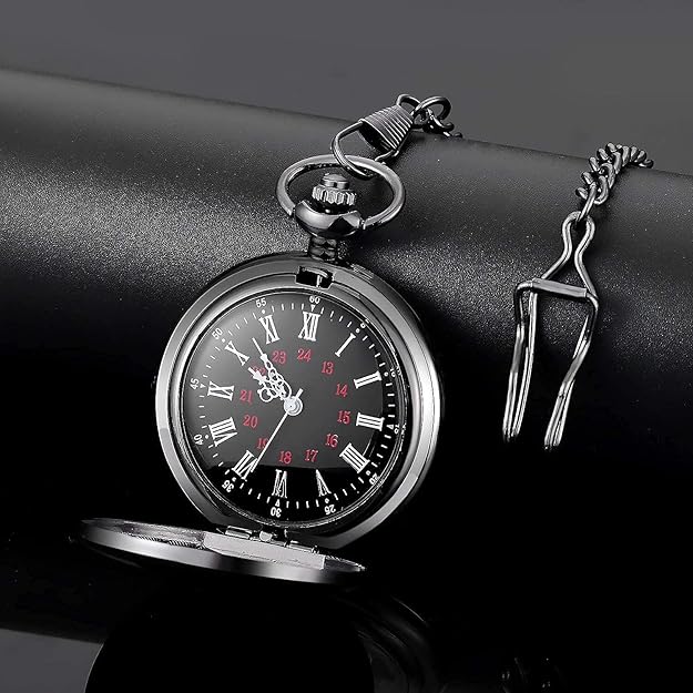 Kevin Timeless Vintage Pocket Watch - Classic Mechanical Design, Elegant Gift for Men & Women