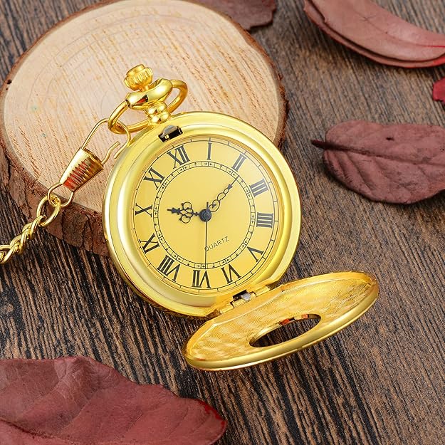 Kevin Timeless Vintage Pocket Watch - Classic Mechanical Design, Elegant Gift for Men & Women