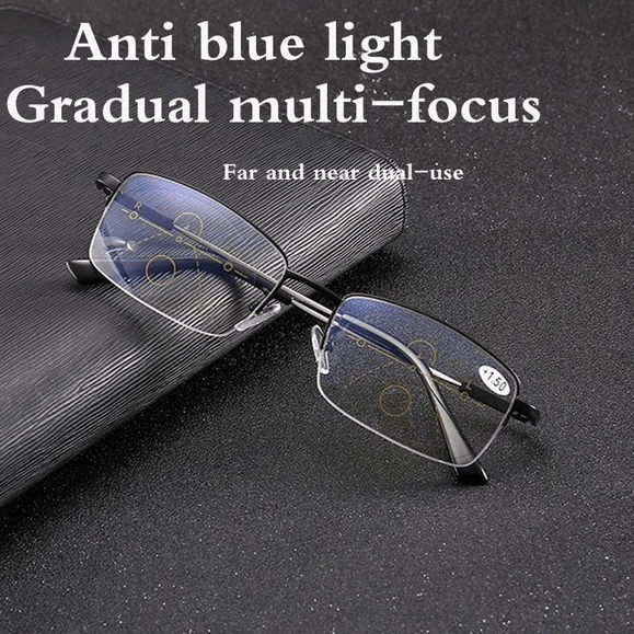 Titanium Progressive Glasses for Clear Distance & Near Vision - Lightweight, Durable, and Stylish Eyewear