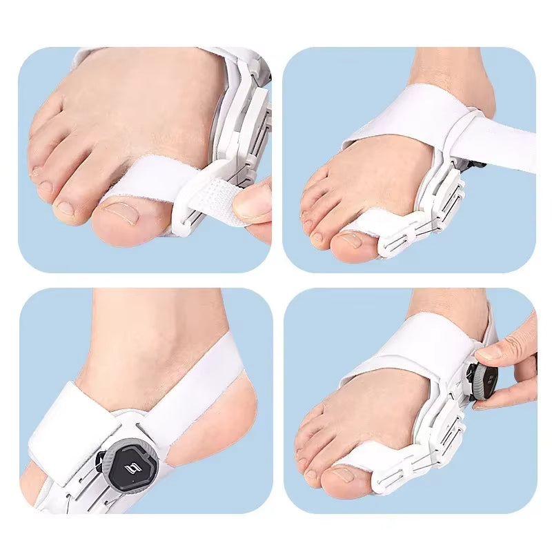 Adjustable Hallux Valgus Big Toe Straightener Brace - Pain Relief & Corrective Support for Bunions