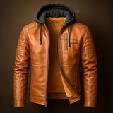 Men's hooded coat, view 3