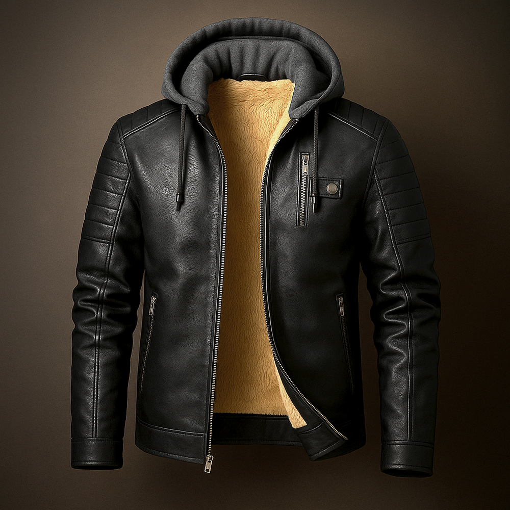 Men's hooded coat, view 4
