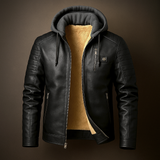 Men's hooded coat, view 4