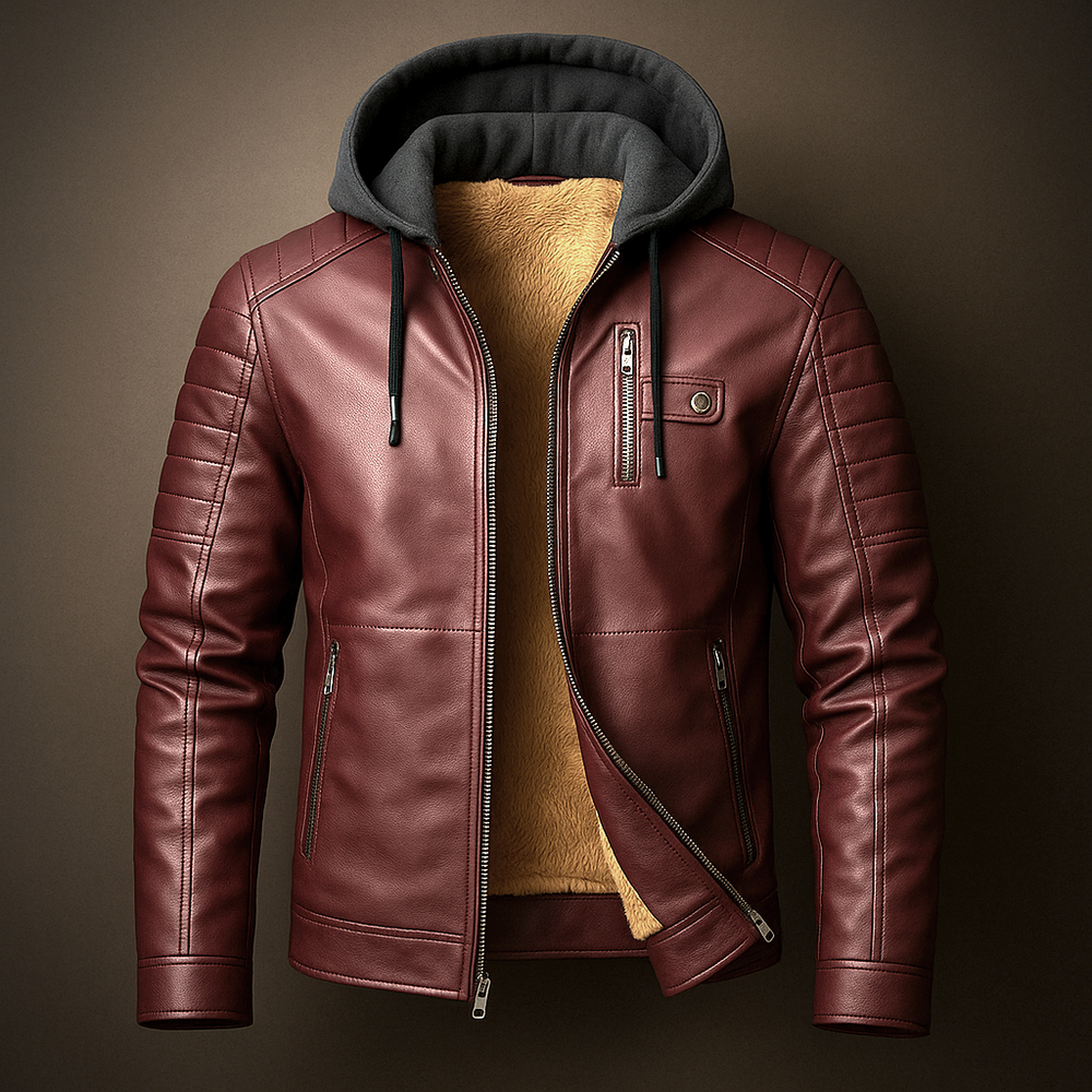 Men's hooded coat, view 5