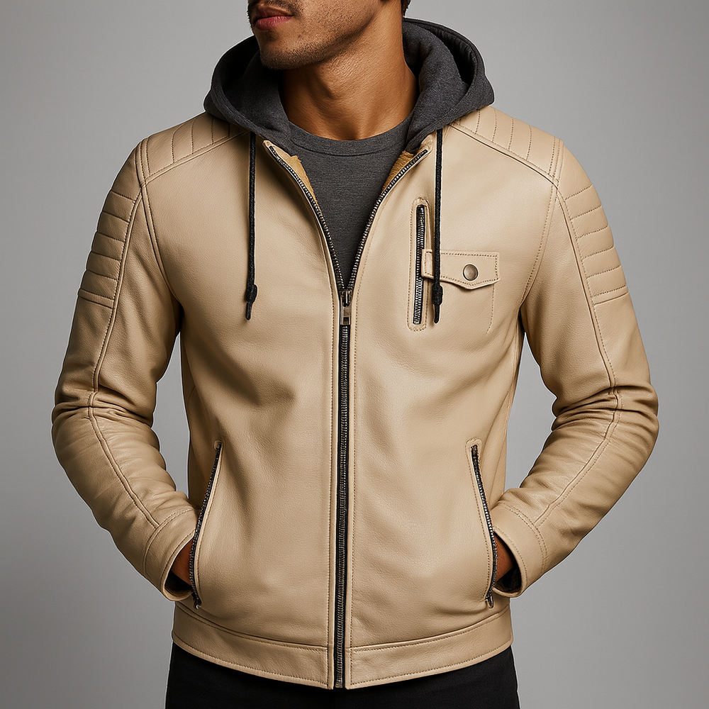 Men's hooded coat, view 6