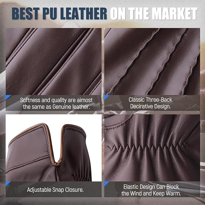 Julien Touchscreen Winter Gloves with Luxurious Cashmere Lining - Warm & Stylish
