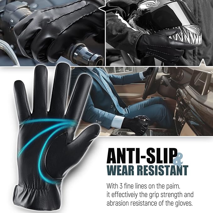 Julien Touchscreen Winter Gloves with Luxurious Cashmere Lining - Warm & Stylish