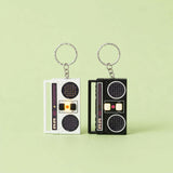 Mini Voice Recorder Keychain – Retro Radio Design, Record & Playback