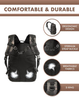 35L Tactical Outdoor Backpack with Molle System & Laptop Compartment - Durable, Water-Resistant, Ideal for Hiking, Camping, and Travel