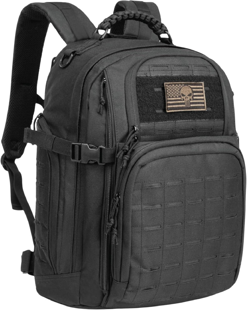 35L Tactical Outdoor Backpack with Molle System & Laptop Compartment - Durable, Water-Resistant, Ideal for Hiking, Camping, and Travel