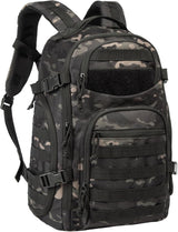 35L Tactical Outdoor Backpack with Molle System & Laptop Compartment - Durable, Water-Resistant, Ideal for Hiking, Camping, and Travel