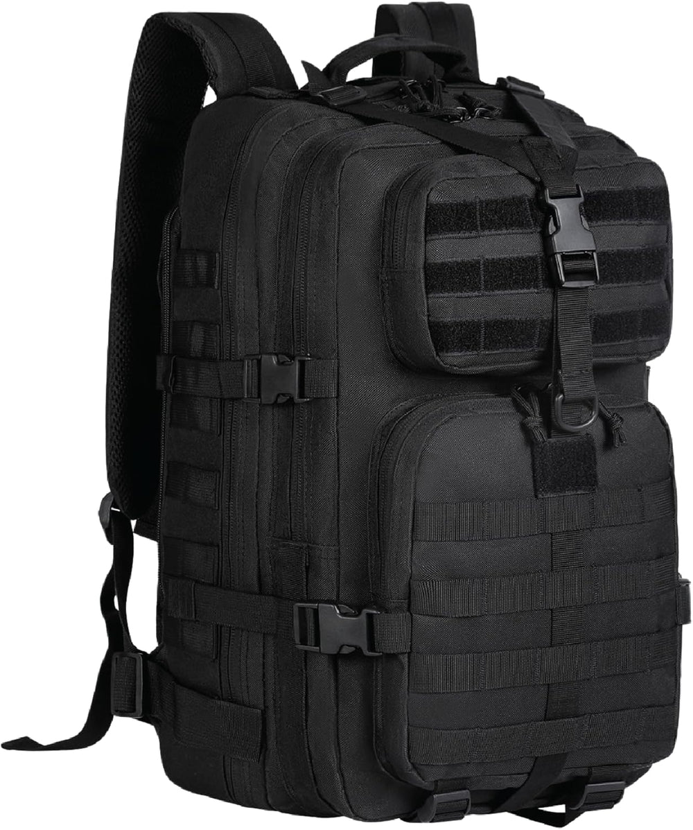 35L Tactical Outdoor Backpack with Molle System & Laptop Compartment - Durable, Water-Resistant, Ideal for Hiking, Camping, and Travel