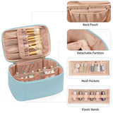 Compact Travel Makeup Organizer with Adjustable Dividers - Perfect for On-the-Go Beauty Essentials