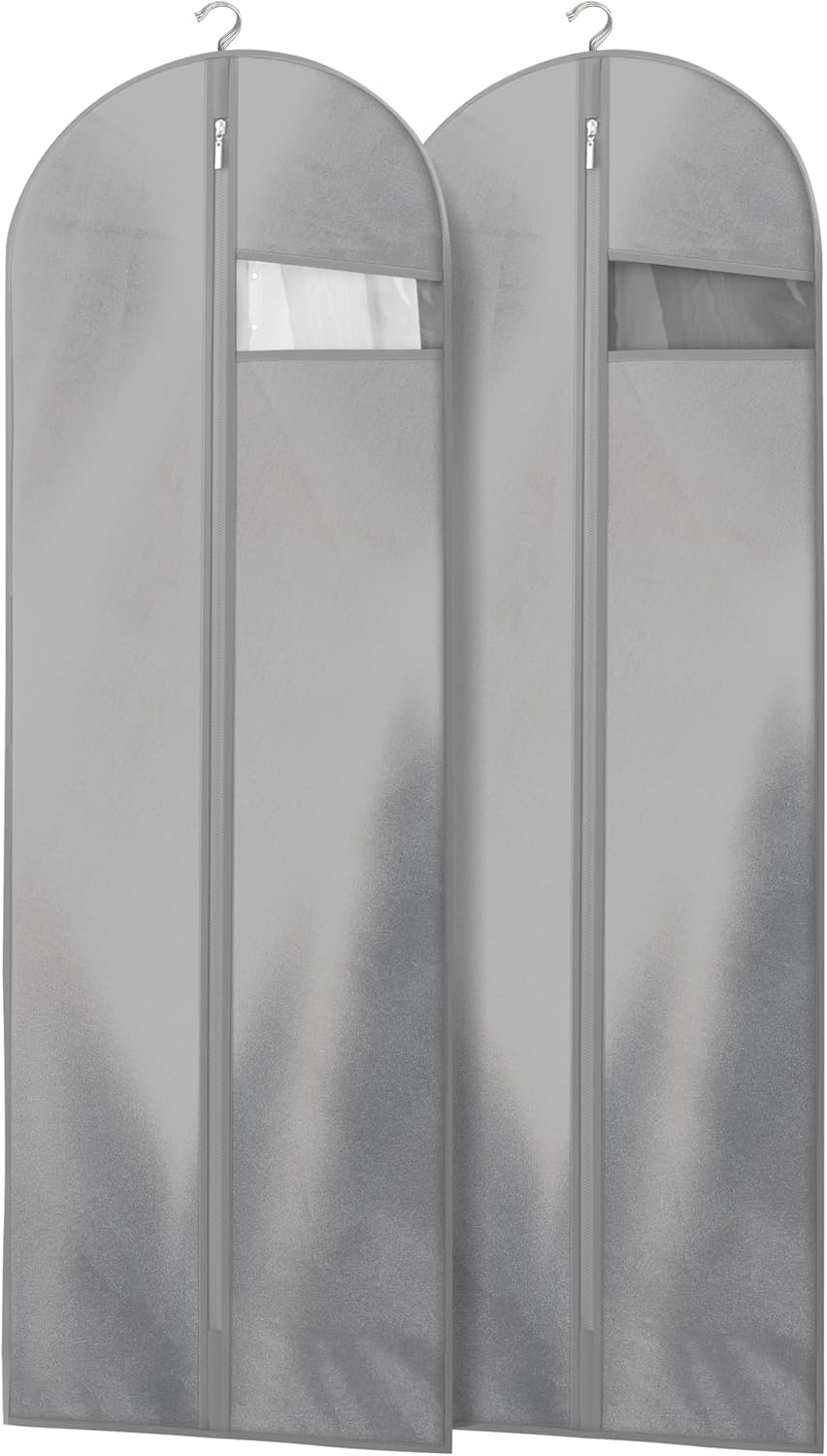 Premium Heavy-Duty Travel Garment Bag with Clear Window & Multiple Accessory Pockets - Ideal for Business & Leisure Trips