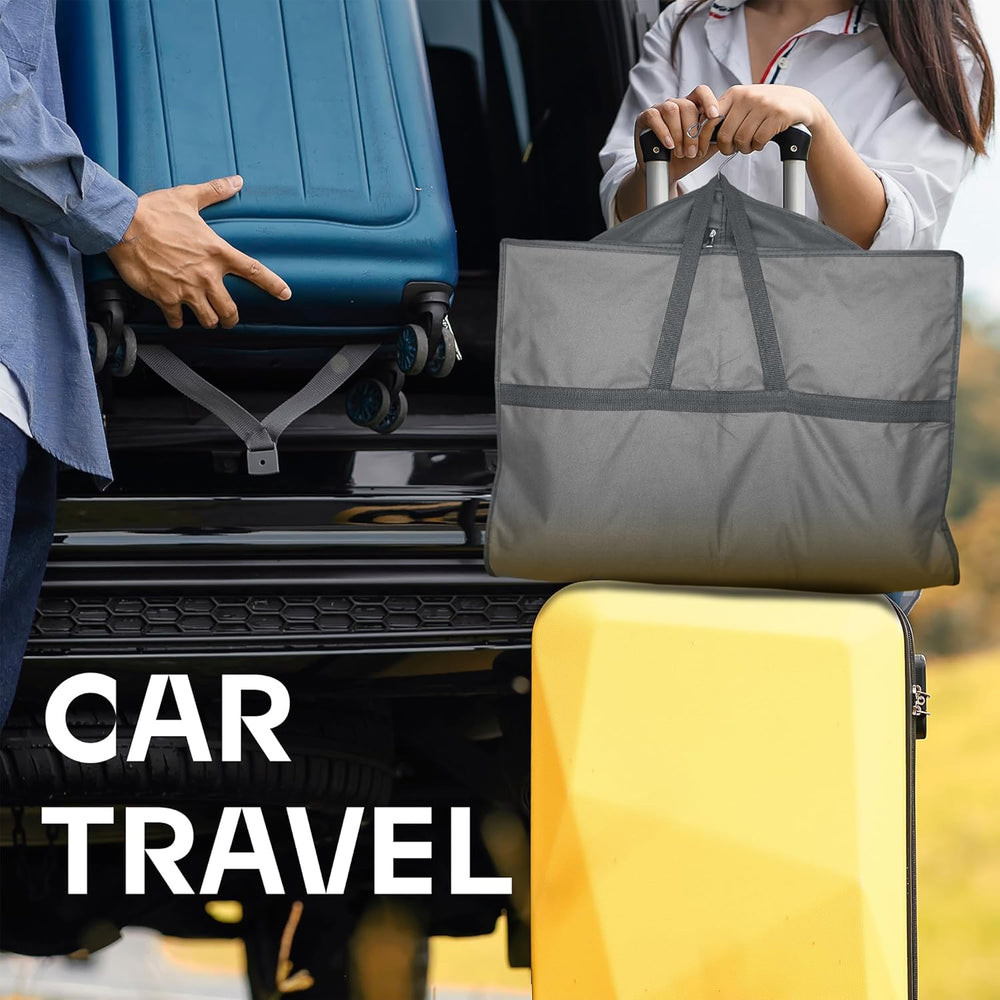 Premium Heavy-Duty Travel Garment Bag with Clear Window & Multiple Accessory Pockets - Ideal for Business & Leisure Trips