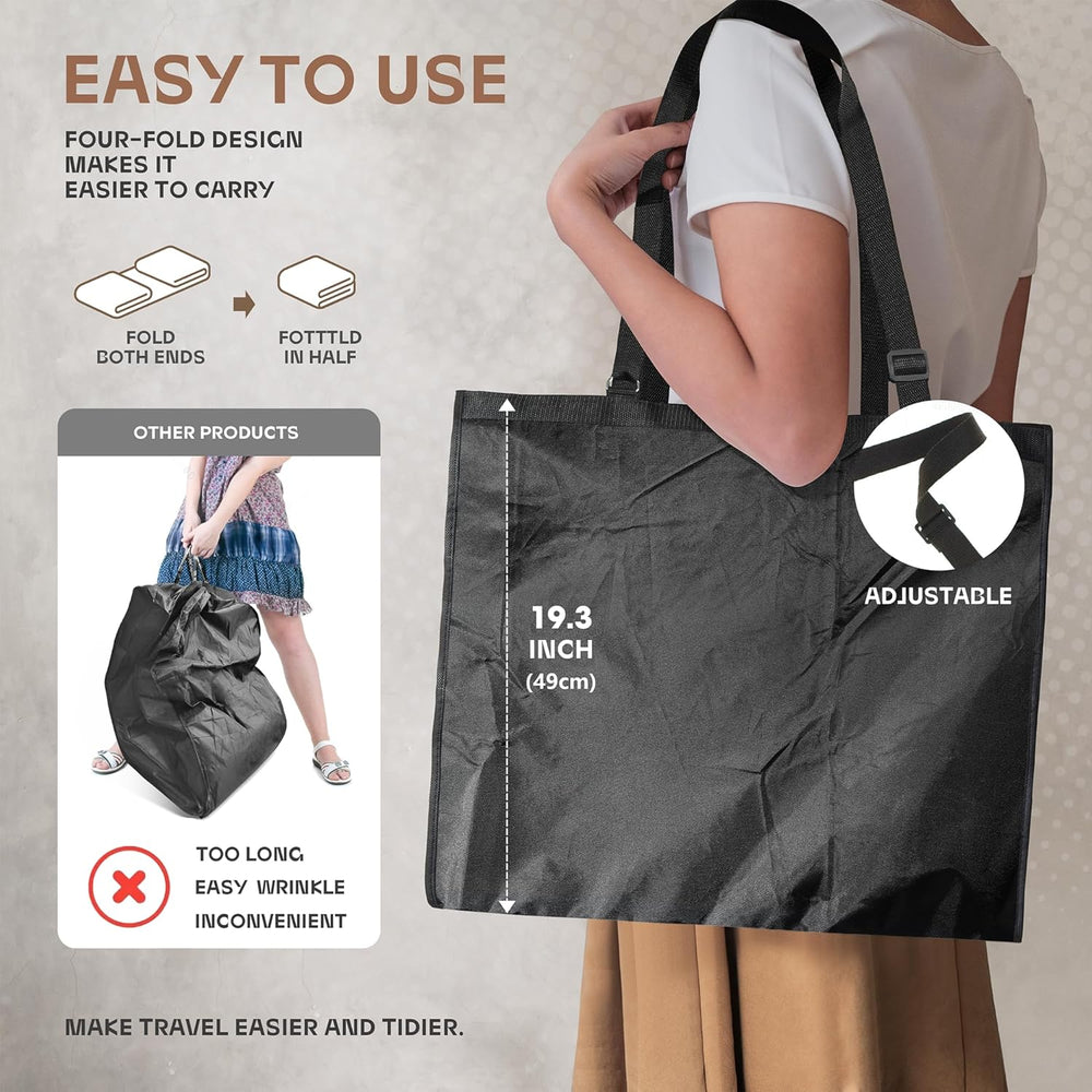 Premium Heavy-Duty Travel Garment Bag with Clear Window & Multiple Accessory Pockets - Ideal for Business & Leisure Trips