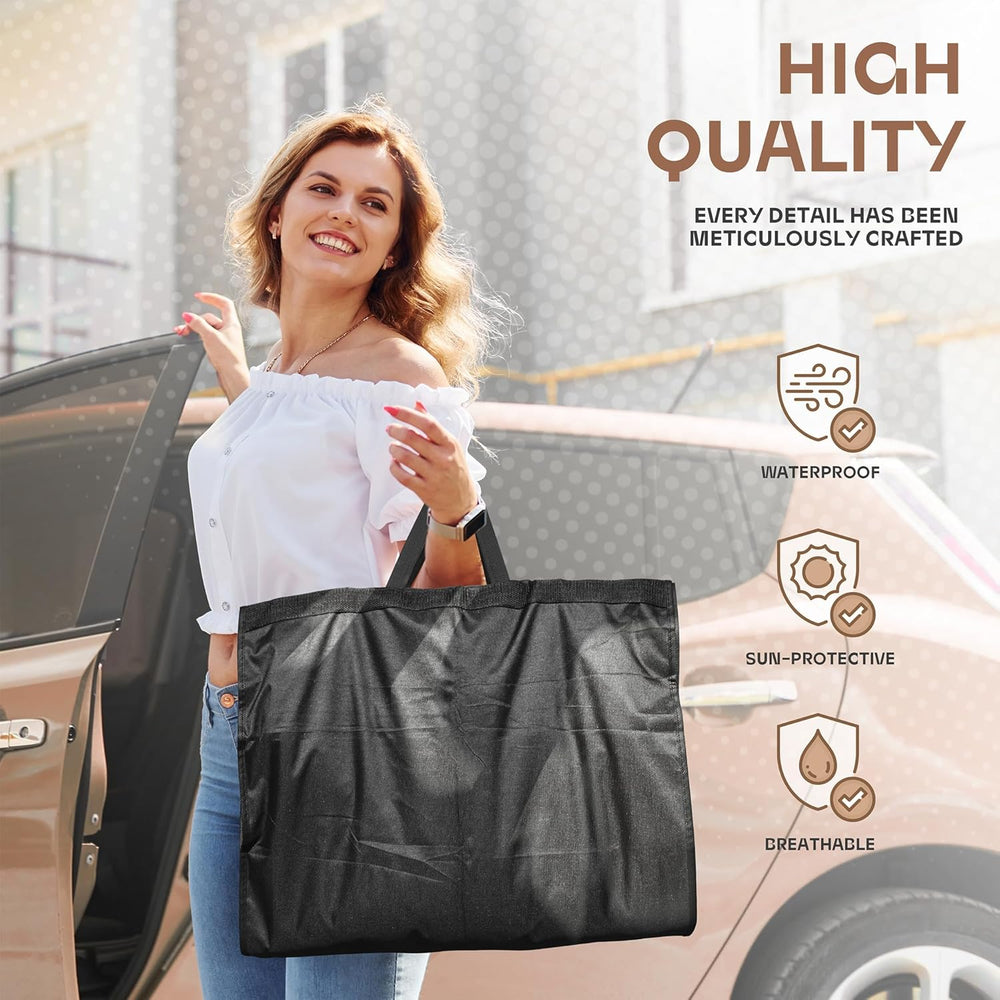 Premium Heavy-Duty Travel Garment Bag with Clear Window & Multiple Accessory Pockets - Ideal for Business & Leisure Trips