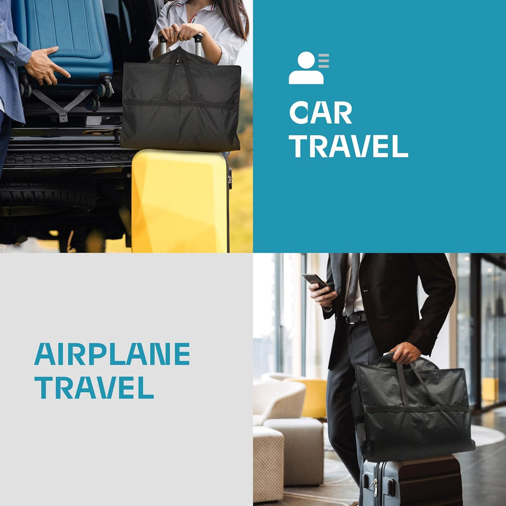 Premium Heavy-Duty Travel Garment Bag with Clear Window & Multiple Accessory Pockets - Ideal for Business & Leisure Trips