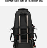 60L Waterproof Travel Laptop Backpack with USB Charging Port & Dedicated Shoe Compartment - Ideal for Hiking, Camping, and Daily Use