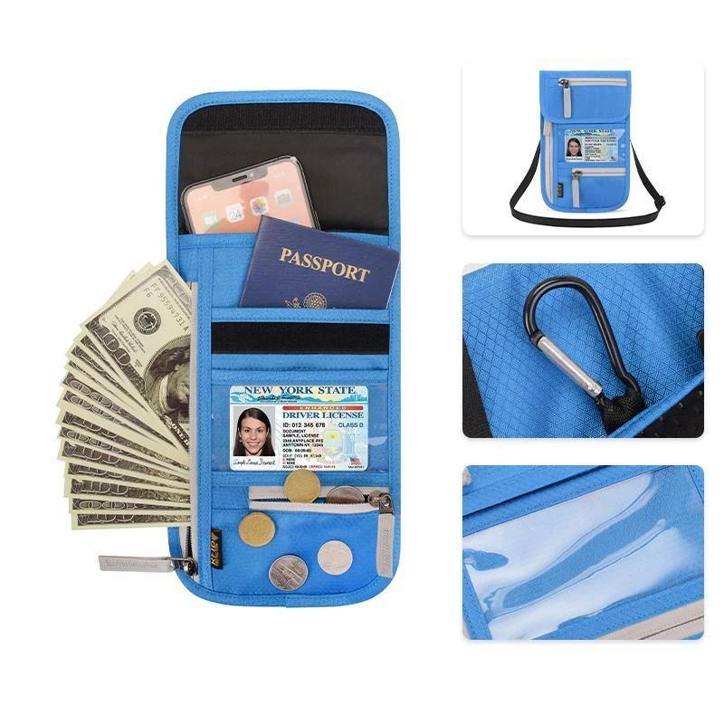 RFID Blocking Travel Wallet - Secure Passport Holder & Organizer for Travel Essentials