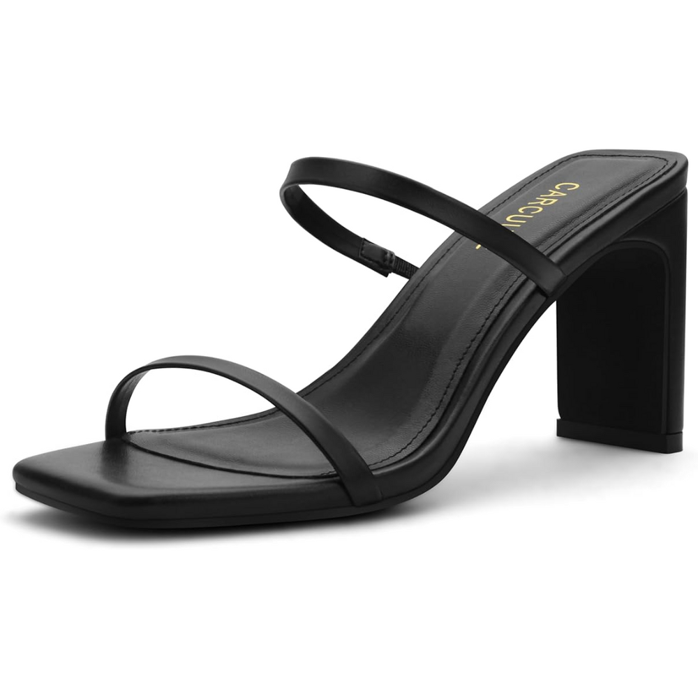 Stylish Eline Square Toe Block Heels - Trendy Women's Footwear for Comfort & Fashion