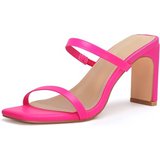 Stylish Eline Square Toe Block Heels - Trendy Women's Footwear for Comfort & Fashion