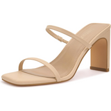 Stylish Eline Square Toe Block Heels - Trendy Women's Footwear for Comfort & Fashion