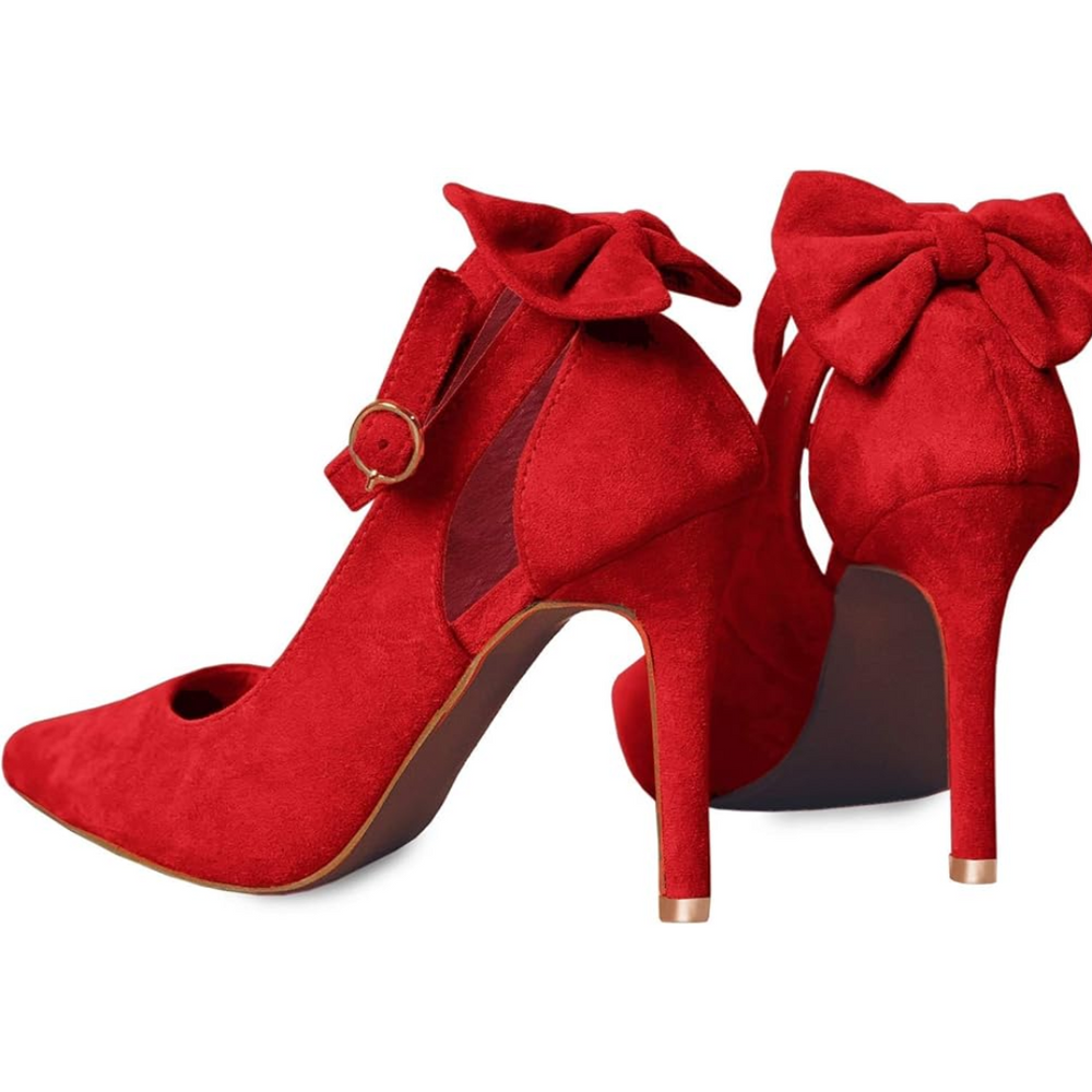 Hailey Trendy Bow-Accent High Heels - Stylish Women's Footwear for Every Occasion